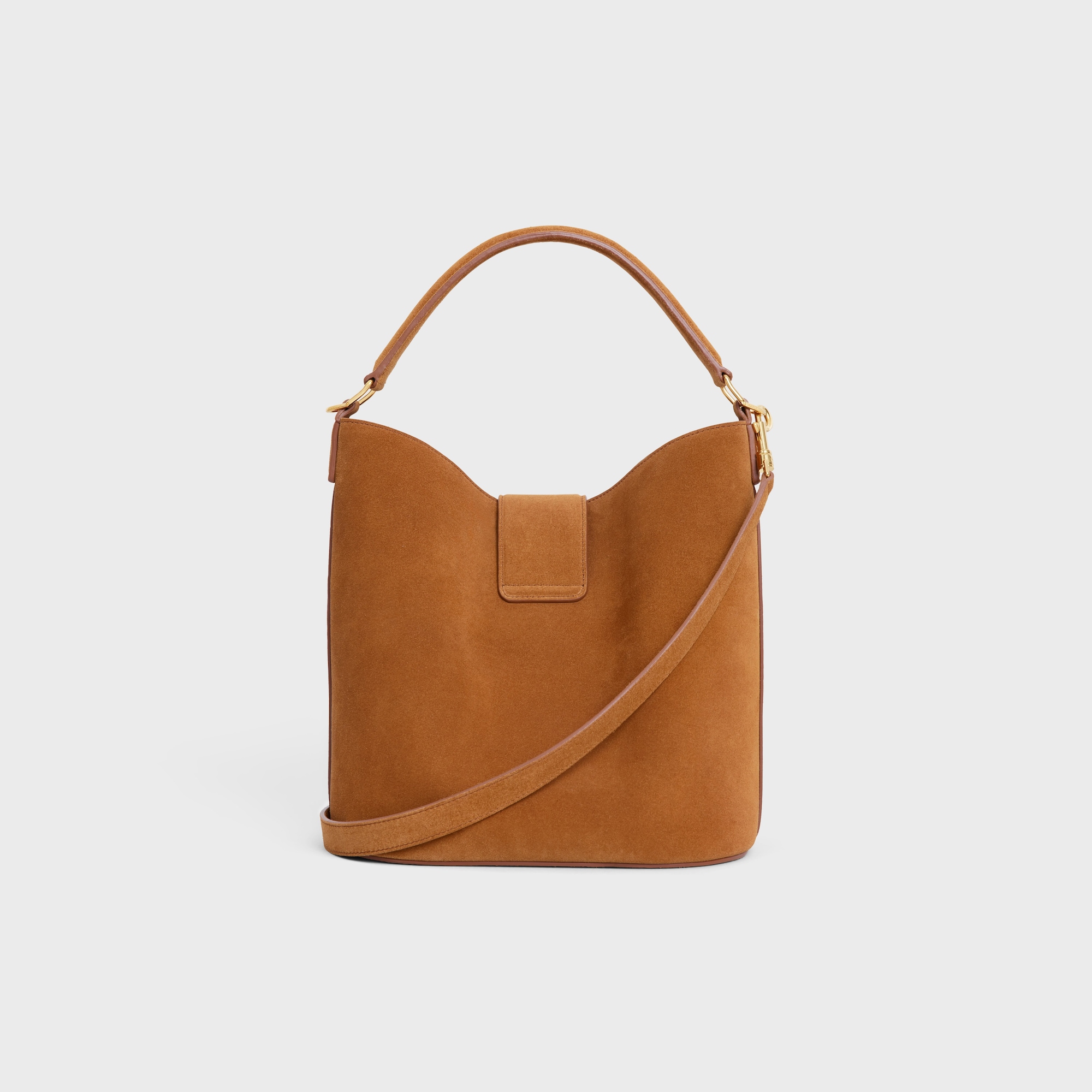MEDIUM LOUISE BAG IN SUEDE CALFSKIN PECAN - Image 3